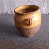 Grease pot, glazed earthenware confit pot