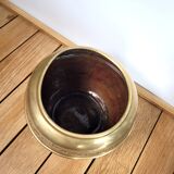 Gold brass pot cover