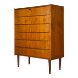 Scandinavian teak chest of drawers from the 1960s.