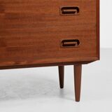 Midcentury Danish sideboard with 6 drawers in teak by Dyrlund 1960s