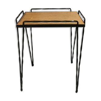 Wrought iron side table