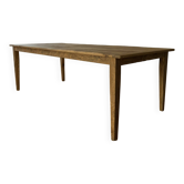 Farm table in solid oak, antique Provence - 300 cm in length.