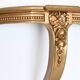 Console d'applique murale en bois sculpté à patine doré
