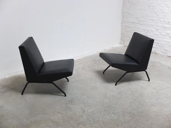 Paire de fauteuils 'Visiteur' par Pierre Guariche pour Meurop, 1961