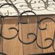 Porte-revues en métal noir et doré
