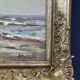 Oil painting “Segelschiff auf Sand“, frame gold von Harry Haerendel signed