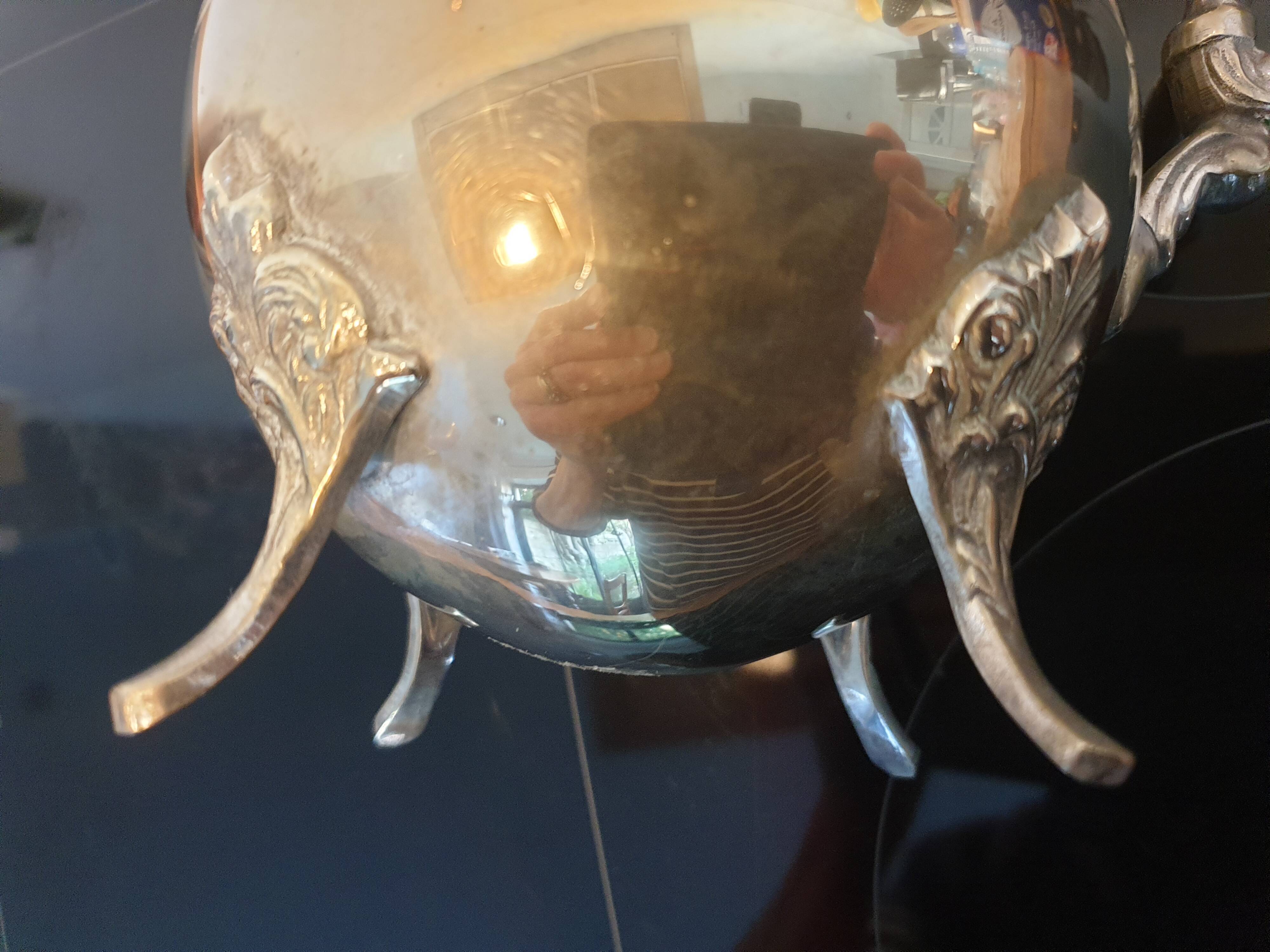 Silver metal pitcher