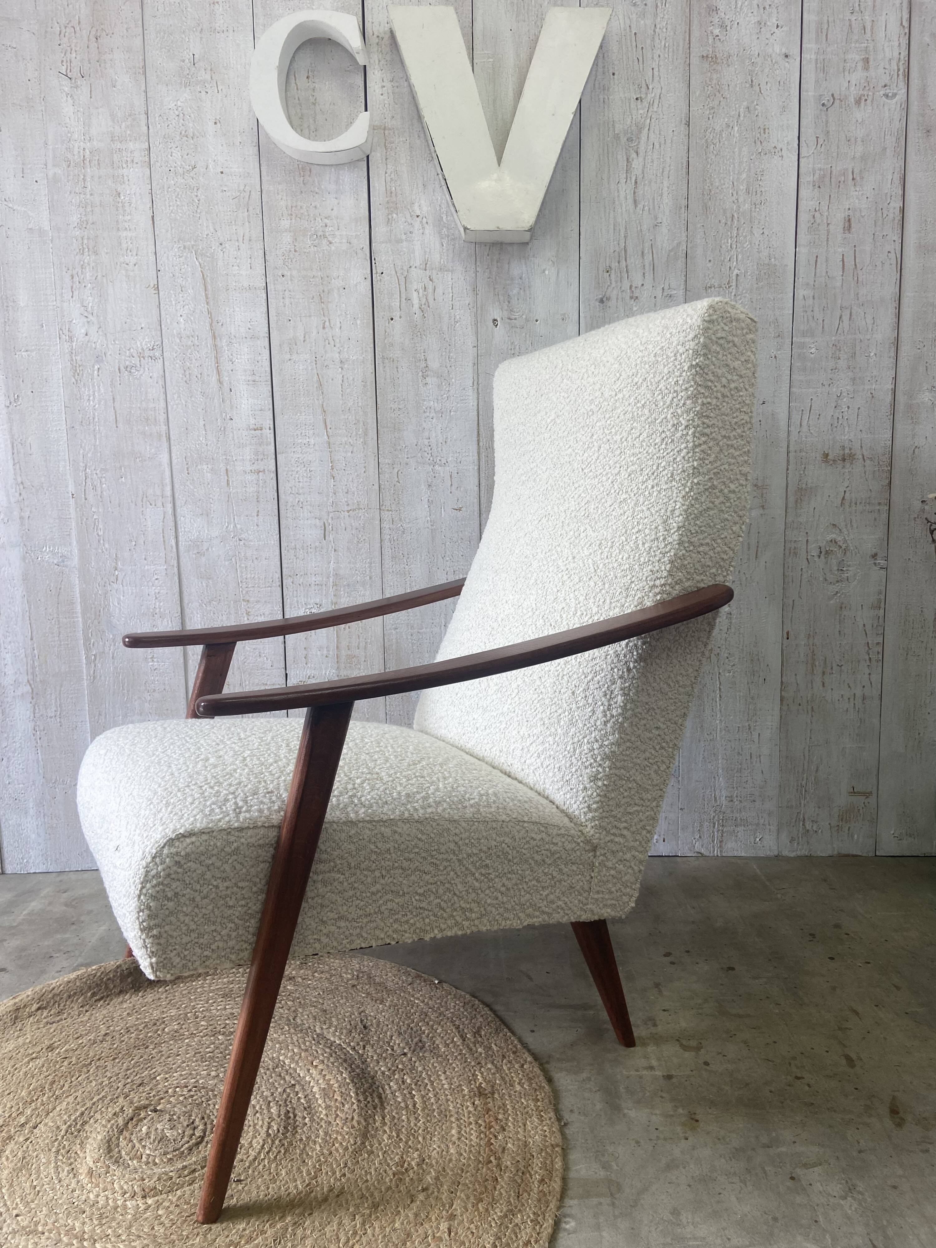 Restored vintage armchair