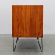 Danish mid-century teak cabinet with sliding doors, refurbished, 1960s