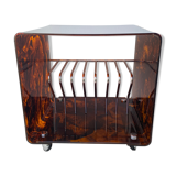 Range records or vinyl range in plexi, turtle scales effect, on wheels, 1970