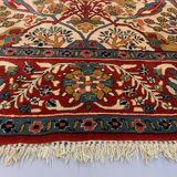 XL Vintage Arts and Crafts, W Morris style Rug 400x296 cm, Red Blue