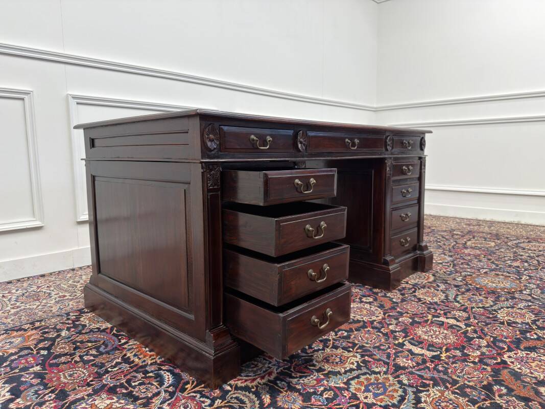 Classic English Chesterfield Desk