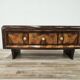 Tuscan Art Decò dressing table from the 1940s in walnut burl