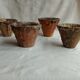 Old terracotta sap pots