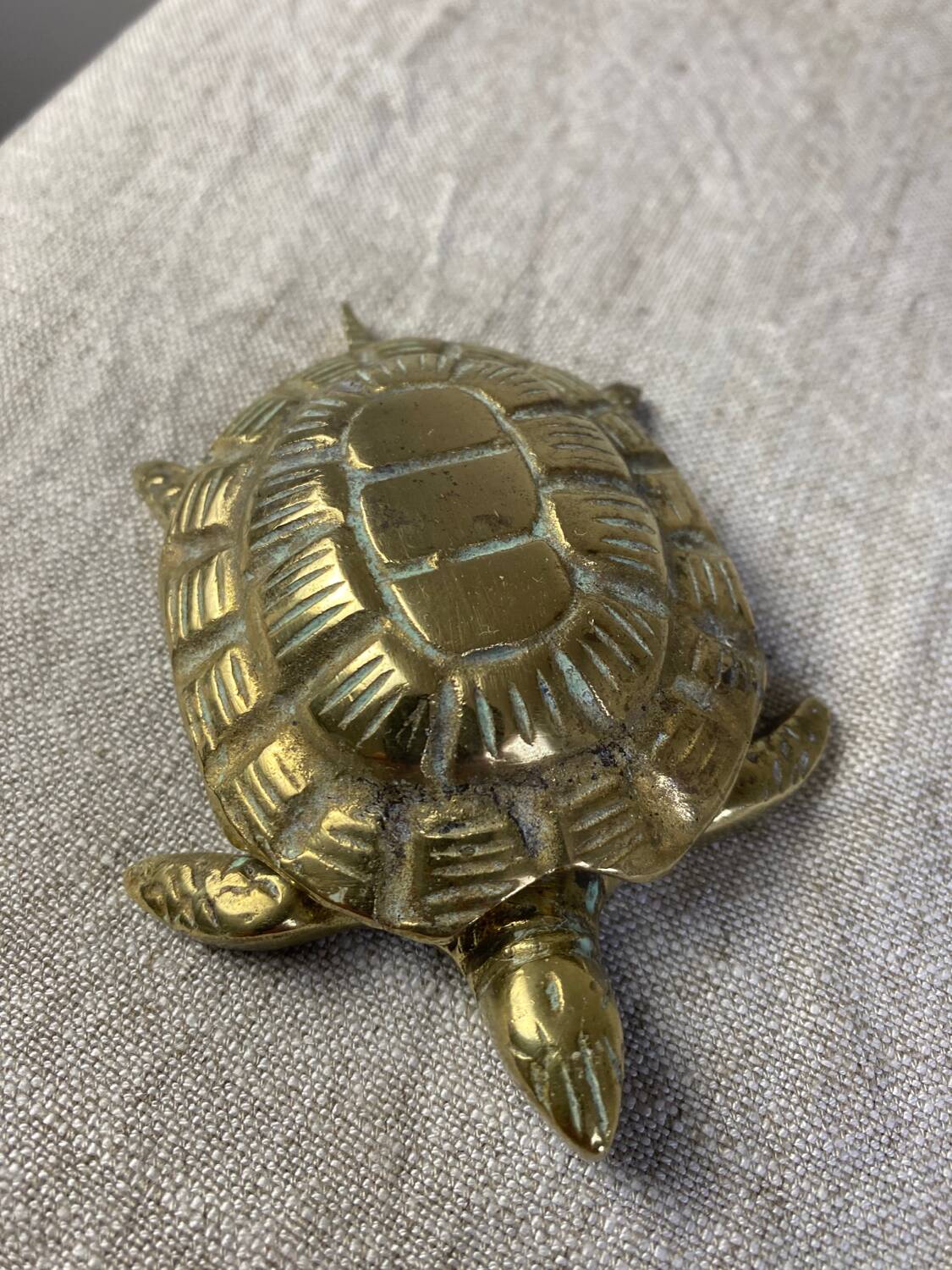 Brass Turtle Ashtray