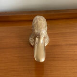 Vintage brass bottle opener duck head