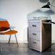 Meuble de métier métallique année 50, Gestetner