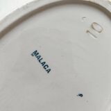 Plat ovale terre de fer fleurs oiseaux "Malaga" Petrus Regout