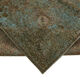 Handmade oriental decorative 1980s 243 cm x 342 cm blue wool carpet