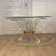 Lily table in plexiglass and gilded metal, 1970