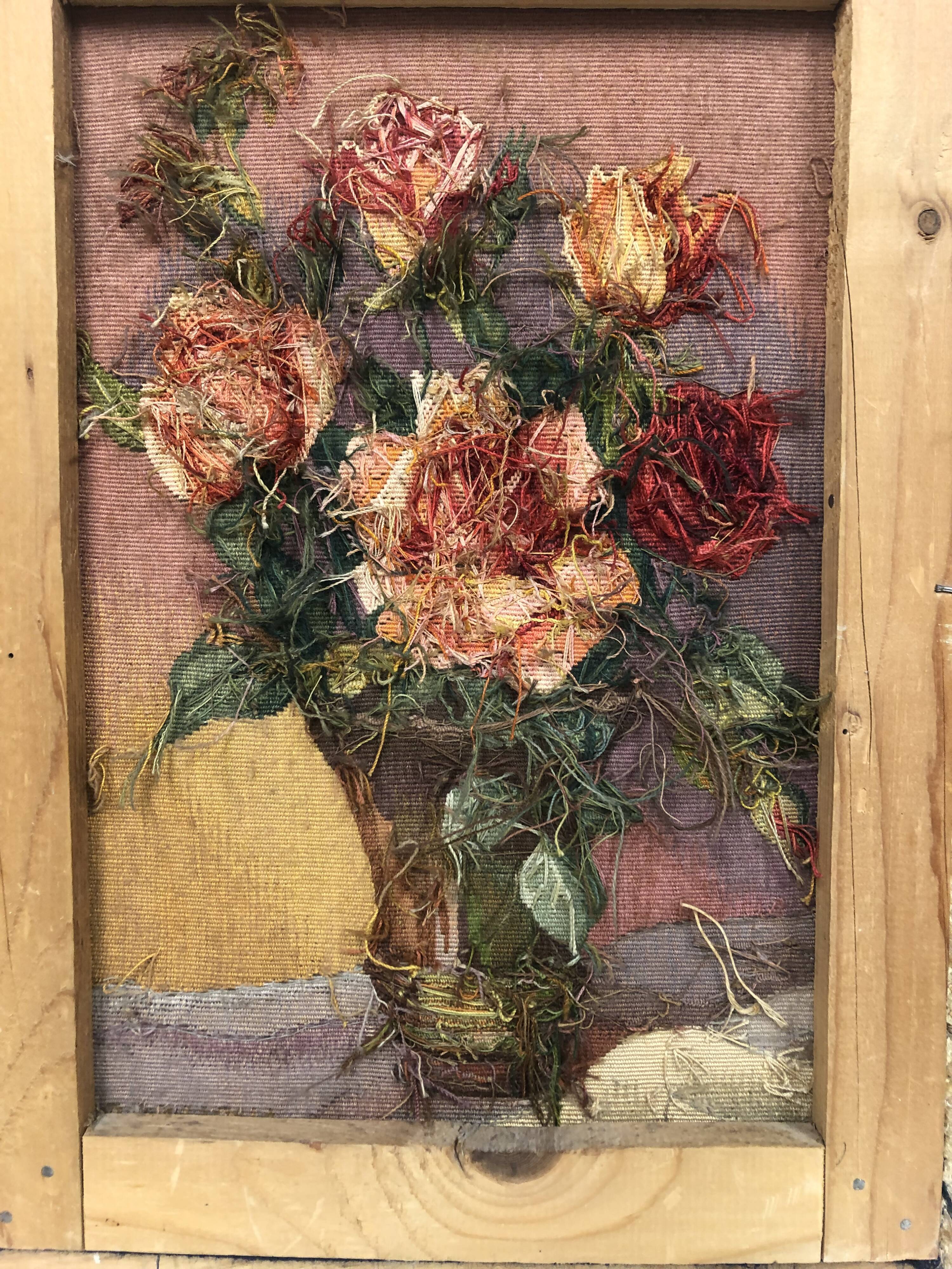 framed aubusson tapestry