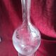 Carafe ancienne en verre grave