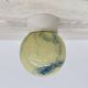 Thabur art deco marbled glass ceiling lamp , 1930s the Netherlands