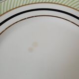 Lot n°2 of 5 Opaceline dessert plates from Salins