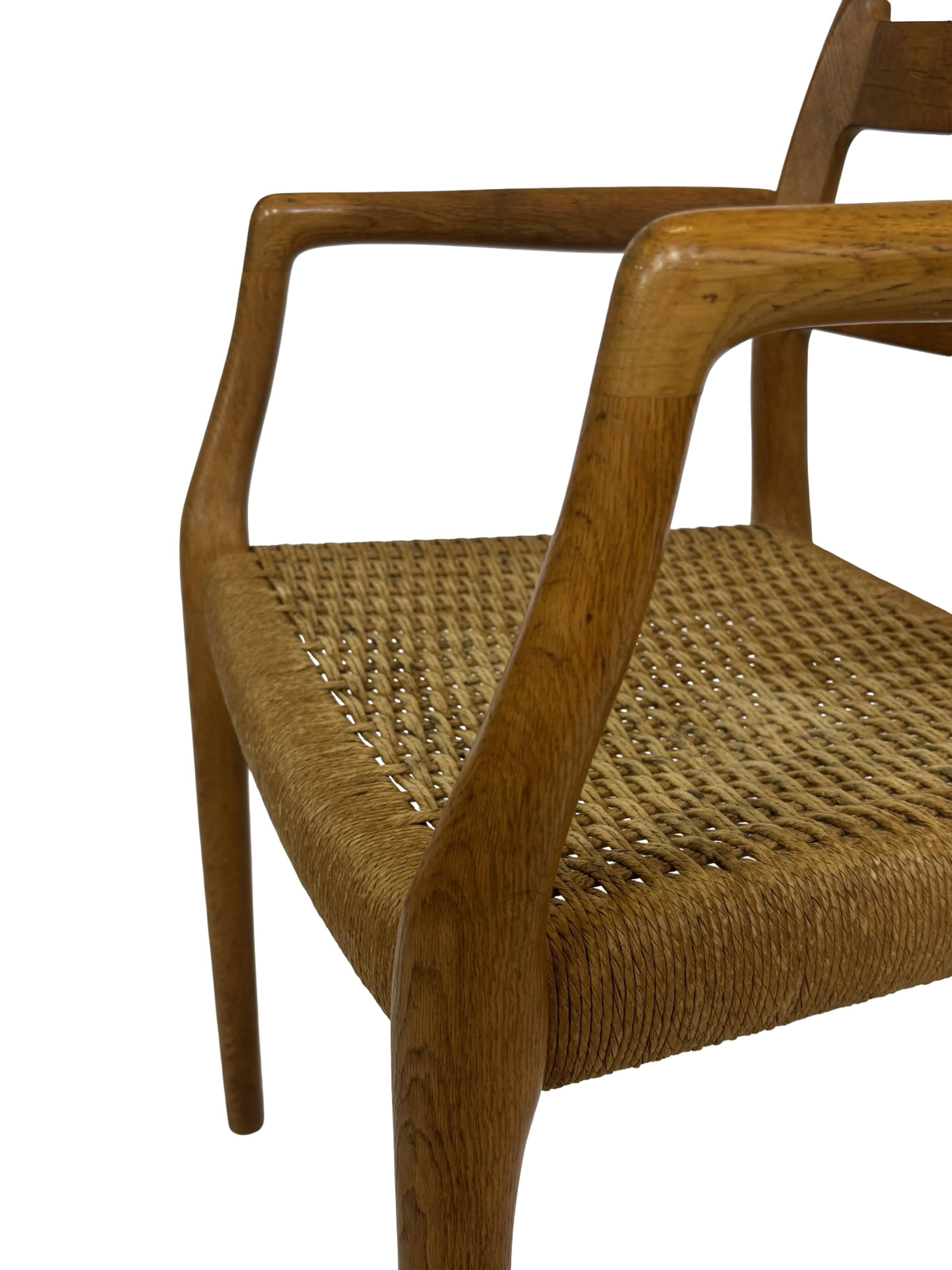 Vintage Niels Otto Moller Armchair Model 67 in Oak Danish Design