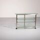 Rare 1970s Peter Ghyzcy side table on wheels