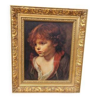 Painting the blond child Greuze