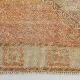Vintage Runner Rug, 3x13 Long Faded Rug, Runner Rug, 84x398Cm