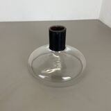 Large glass decanter element with leather Handle by Carl Auböck, Austria, 1950s