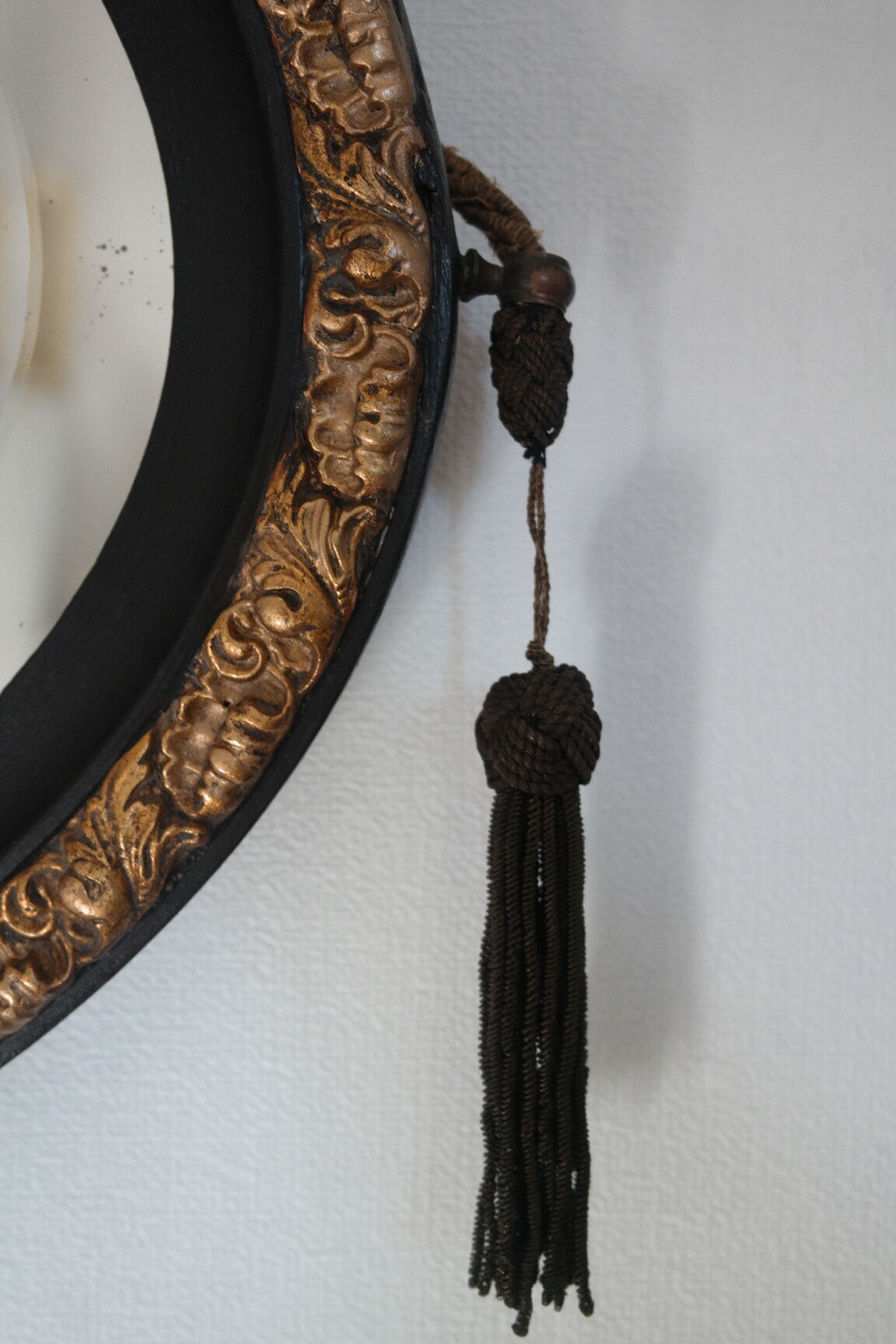 Black and gold art deco mirror