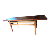 Table basse teck Vintage scandinave relevable
