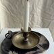 Antique blackened gold hand candlestick H8 D13.5