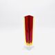 Vase Luigi Mandruzzato - Murano - Sommerso - Red & Amber