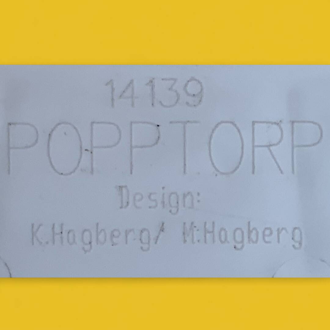 Pair of Popptorp armchairs designed by K. & M. Hagberg for Ikea 1990