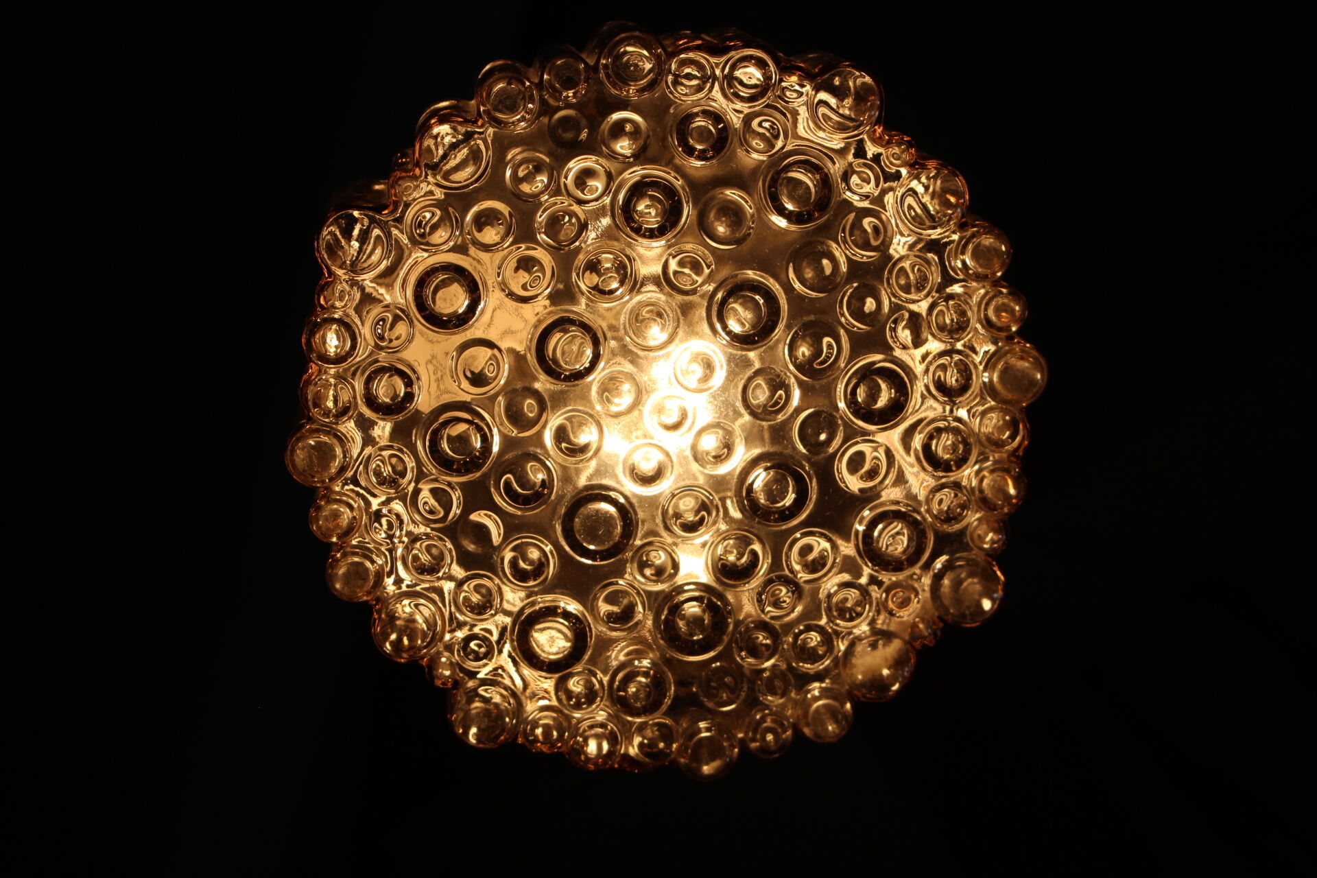 1980s Chrome and Glass Pendant Lamp, Germany
