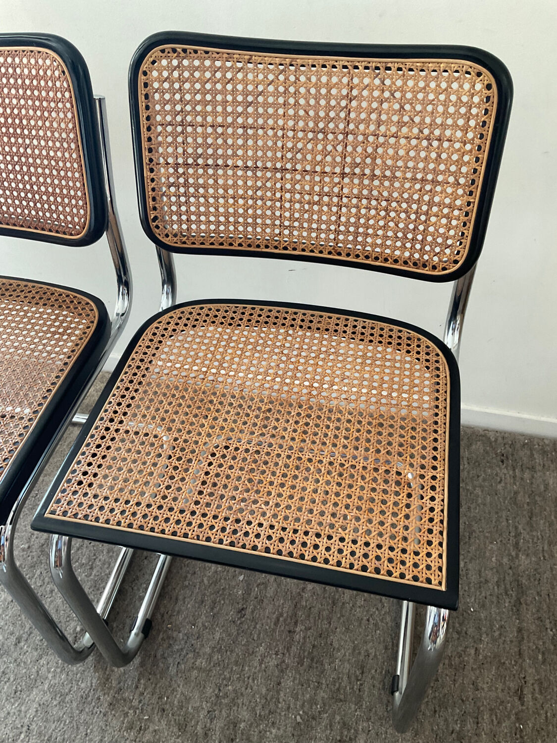 Series of 2 chairs Marcel Breuer Cesca B32