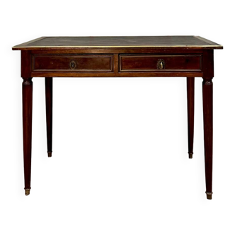 Bureau plat en acajou d’époque Directoire, XVIIIème siècle