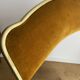 Vintage chaisor folding chair in gold yellow velvet
