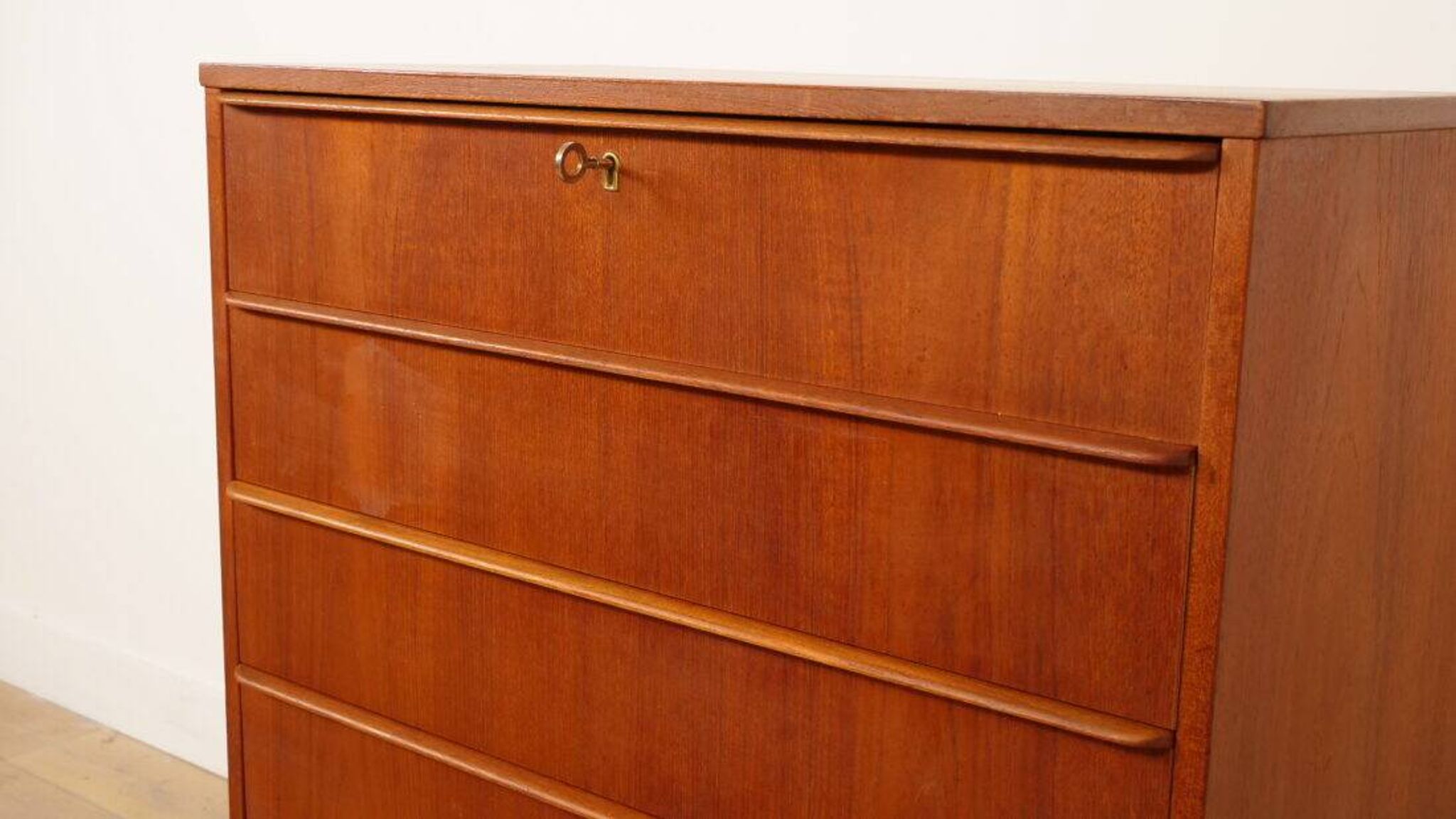 Commode danoise vintage | Teck | 6 tiroirs | 106 cm