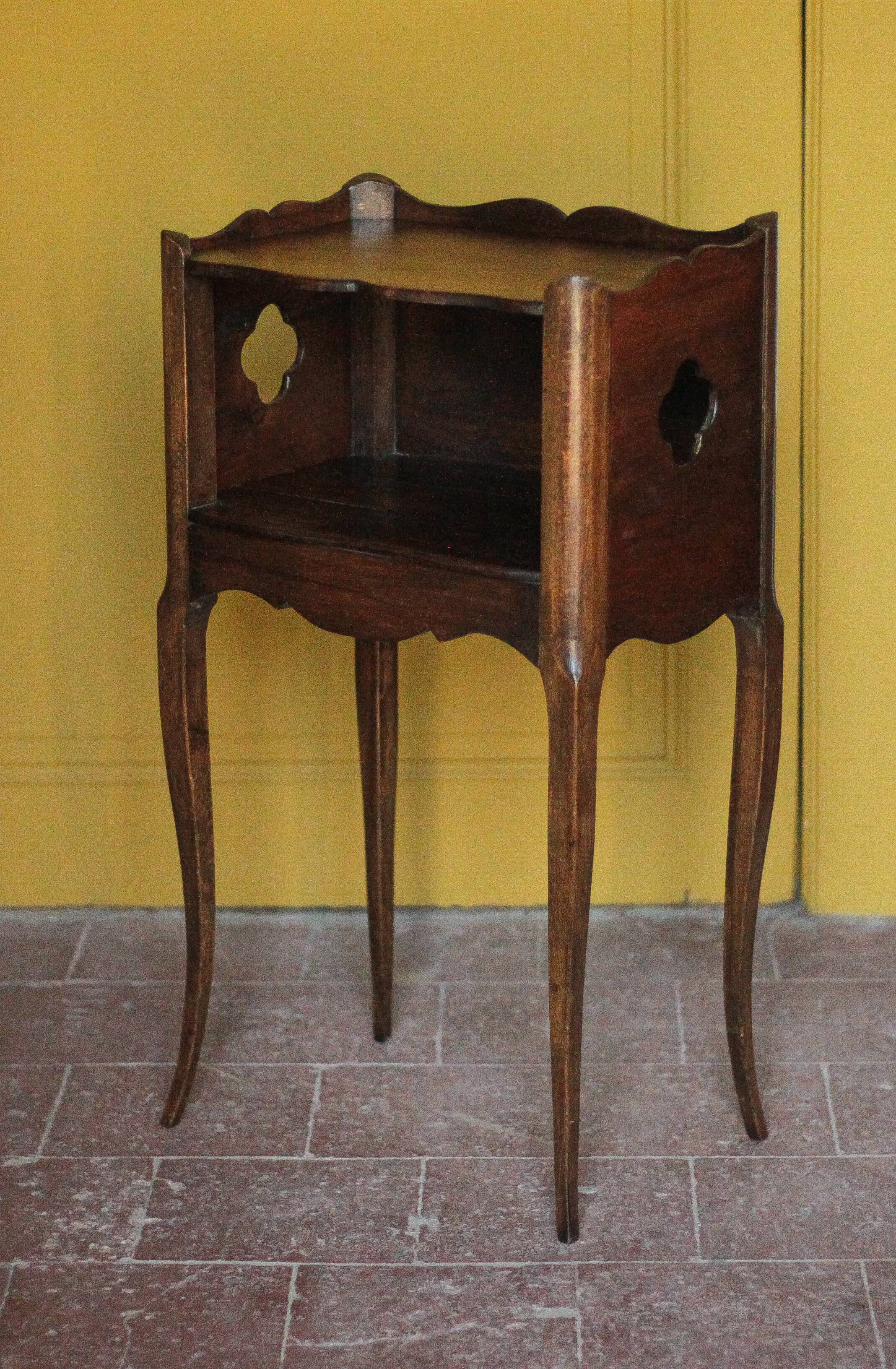 Bedside table, nightstand wood, accent furniture, antique furniture