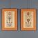 Old engravings signed Michelangelo Pergolesi, vases, 18th century