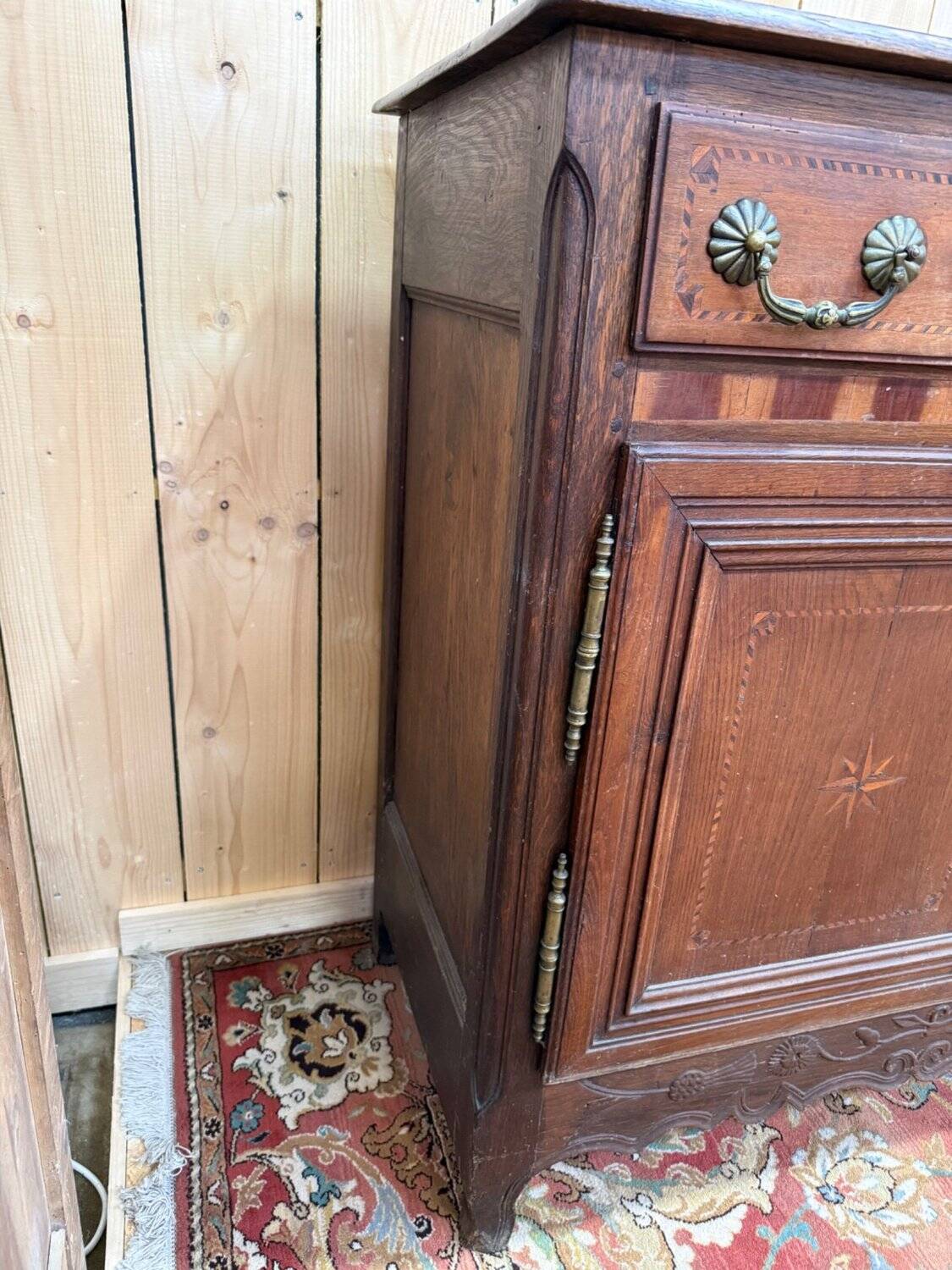Enfilade Style Louis XV – Chêne Massif & Marqueterie – XVIIIe