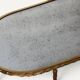 Maison Baguès coffee table in gilded bronze and aged mirror – 1950s