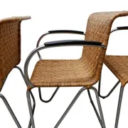 Set of 4 Gispen Diagonal chairs, 1930s