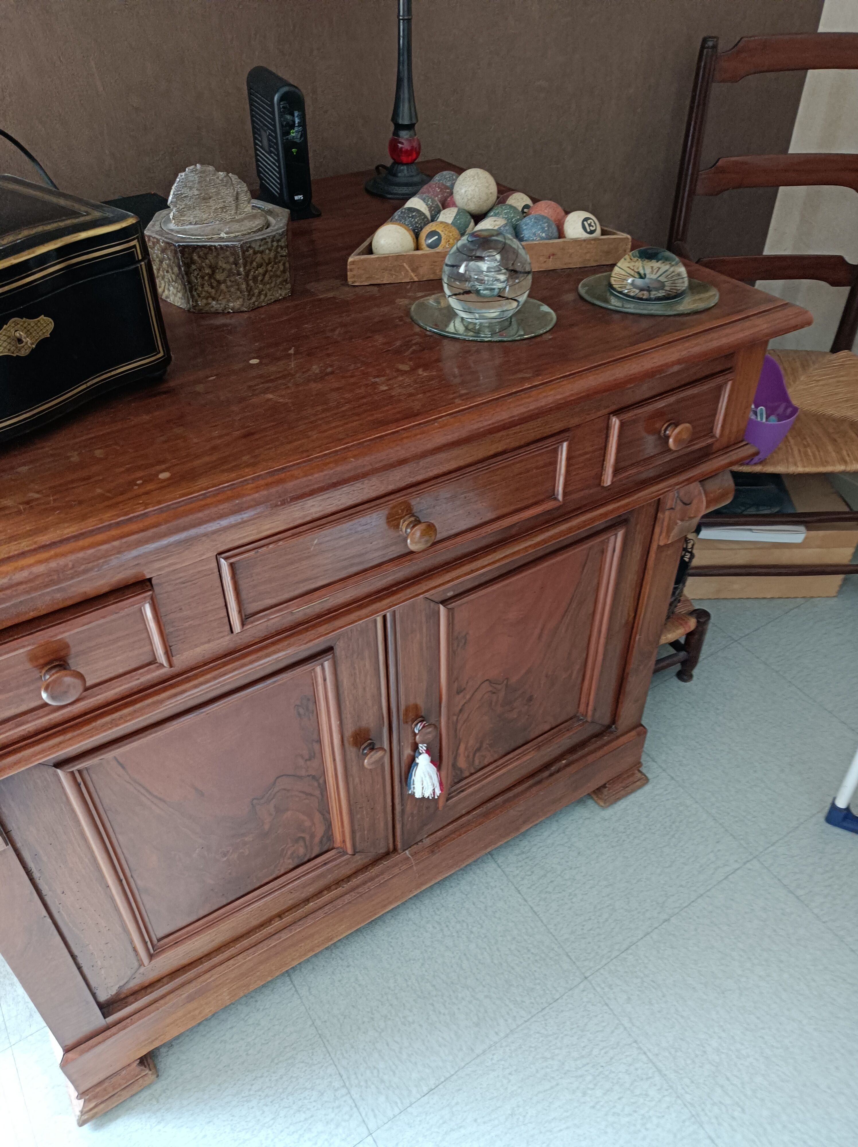 Walnut bathroom furniture