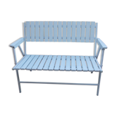 Vintage foldable bench from the 1950s/60s wood and metal